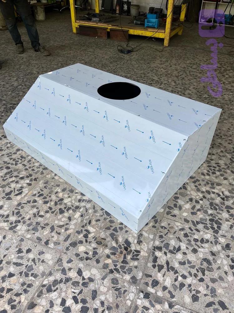 هود استیل ۱۳۰ سانتی با فریم ۲*۲