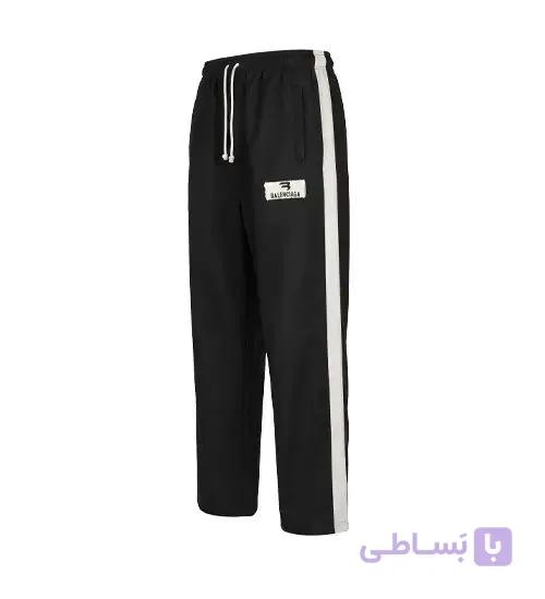 شلوار مردانه نیم بگ ساده بنگال مشکی Balenciaga مدل 50766
