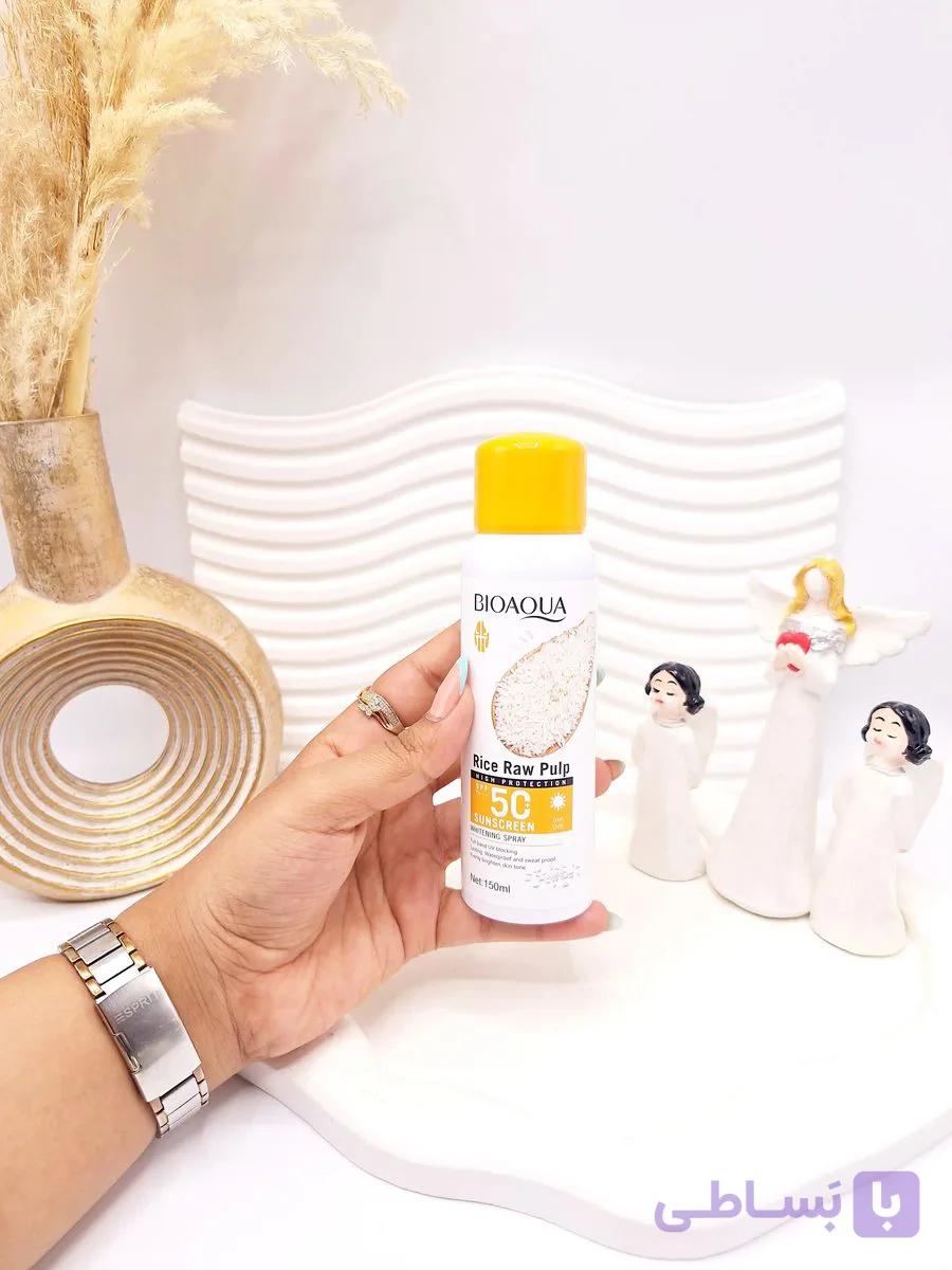 اسپری ضد آفتاب برنج  spf50 برند بیوآکوا کد 9019 — تصویر 1