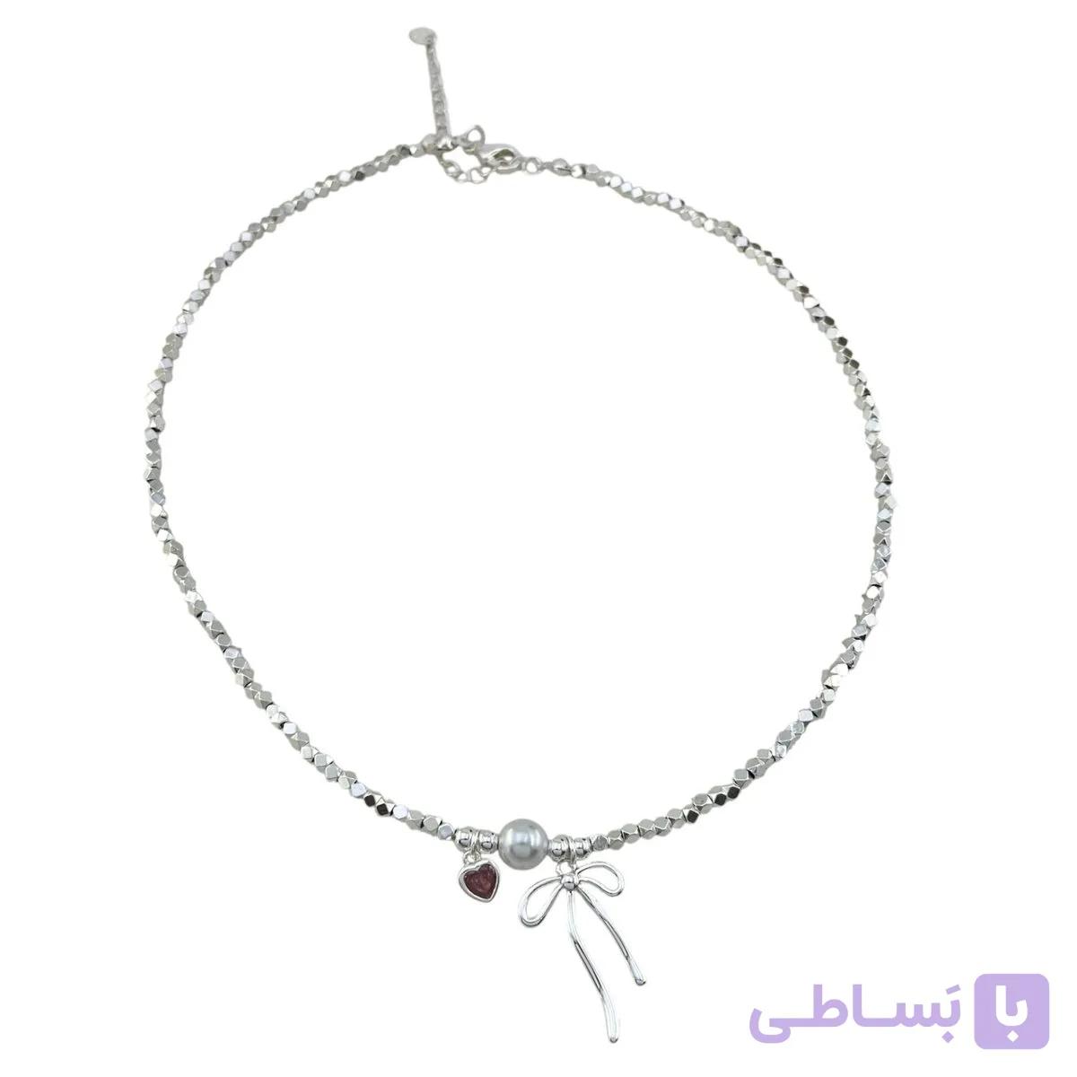 گردنبند زنانه مدل پاپیون کد N5191 — تصویر 1