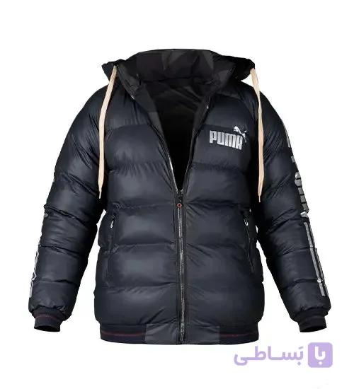کاپشن اسپرت سیلیکونی مردانه دورو کلاه دار Puma مدل 48990