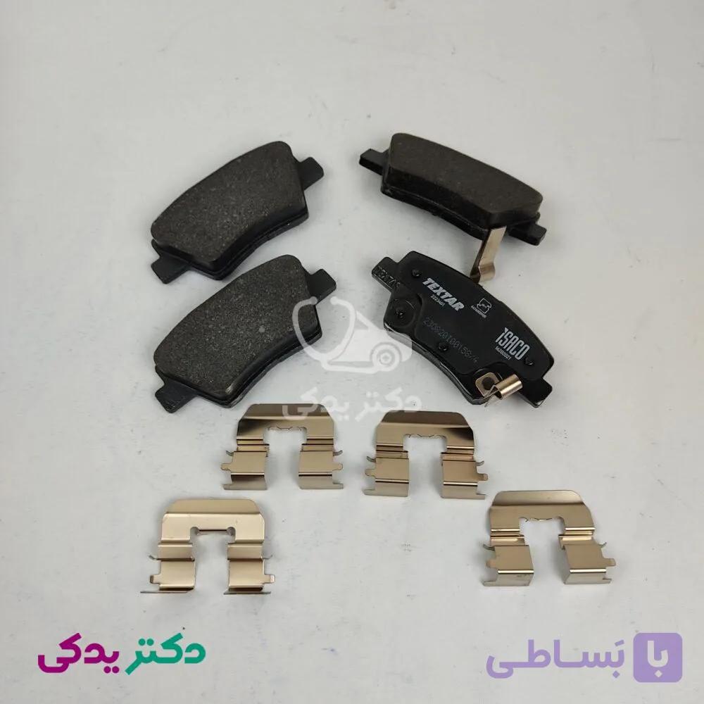 لنت ترمز عقب دنا و سمند سورن (دست چهار عددی) برند تکستار شرکتی ایساکو اصل 1620202109 — تصویر 1