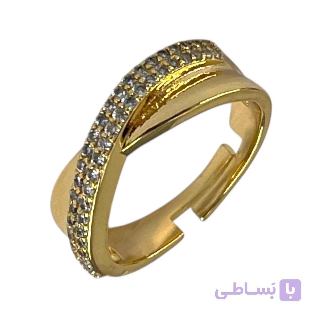 انگشتر زنانه مدل جواهری کد R51841 — تصویر 1