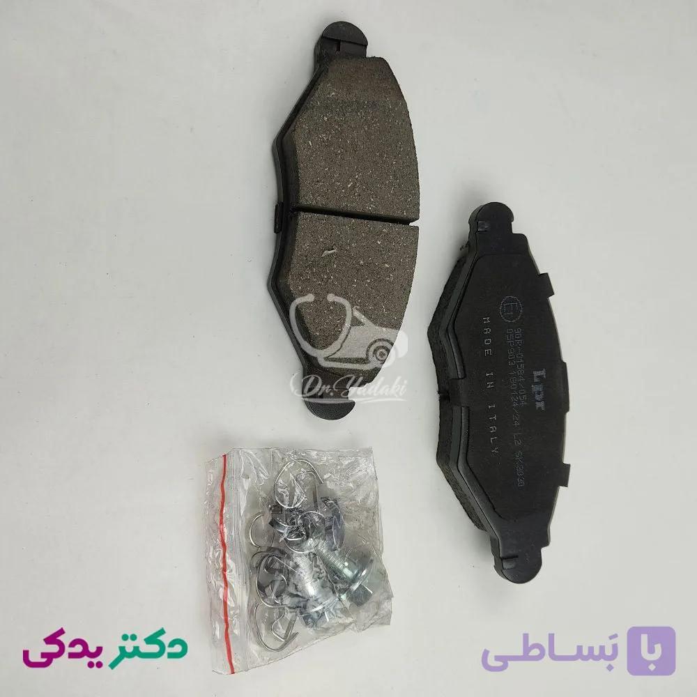لنت ترمز جلو پژو 206 تیپ 2 (موتور TU3) برند تکستار (دست 4 عددی) شرکتی ایساکو اصل 1620102127 — تصویر 1