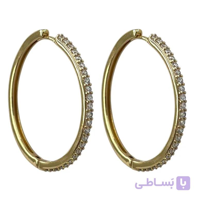 گوشواره زنانه مدل جواهری کد E6530 — تصویر 1