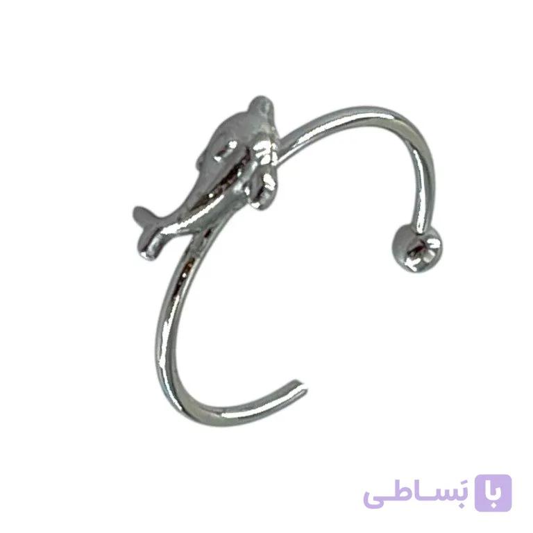 انگشتر پا و بند انگشتی زنانه مدل دلفین کد A4609 — تصویر 1