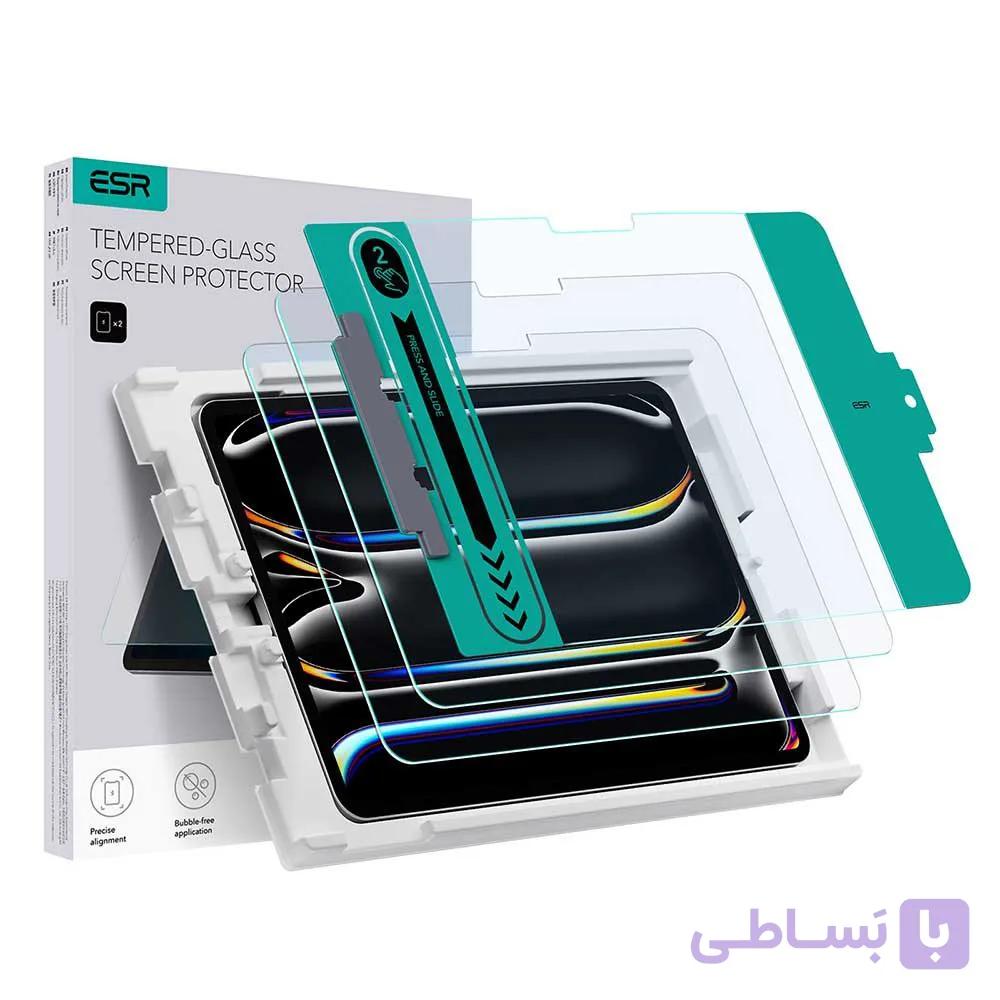محافظ صفحه نمایش آیپد ایر 13 مدل ESR Tempered-Glass for iPad Air 13 (2024) بسته 2عددی — تصویر 1