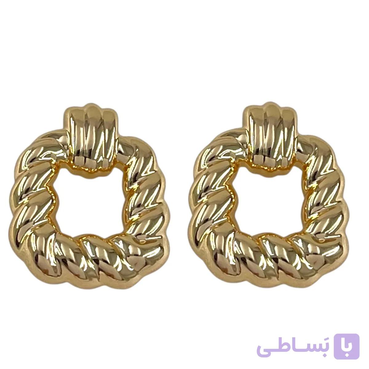 گوشواره زنانه ژوپینگ مدل پیچی کد E6498 — تصویر 1