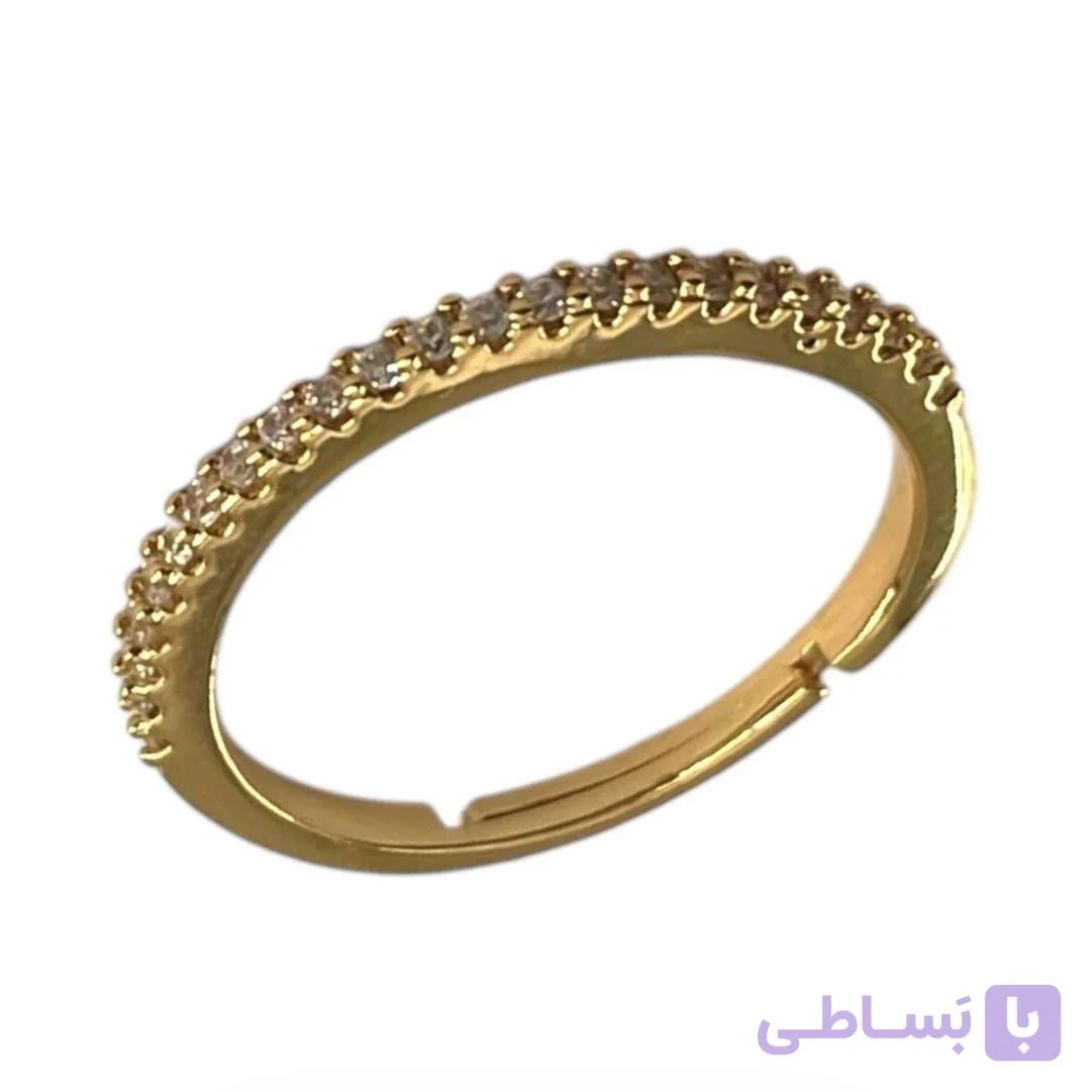 انگشتر زنانه مدل جواهری کد R51858 — تصویر 1