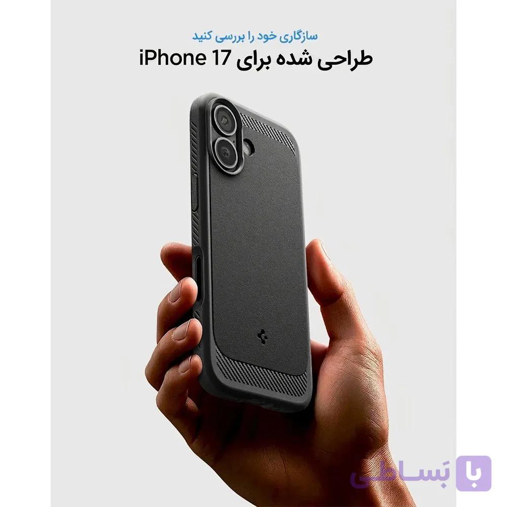 قاب آیفون ۱۷ اسپیگن مدل Spigen Rugged Armor (MagFit) — تصویر 1