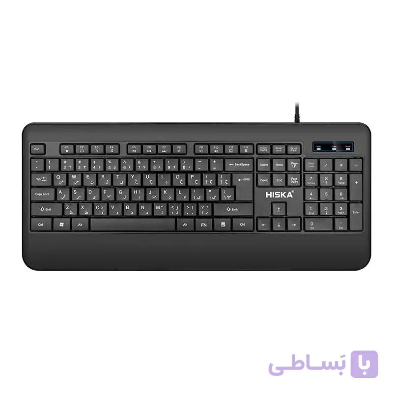 کیبورد سیم دار HX KE 205 هیسکا (HISKA) — تصویر 1