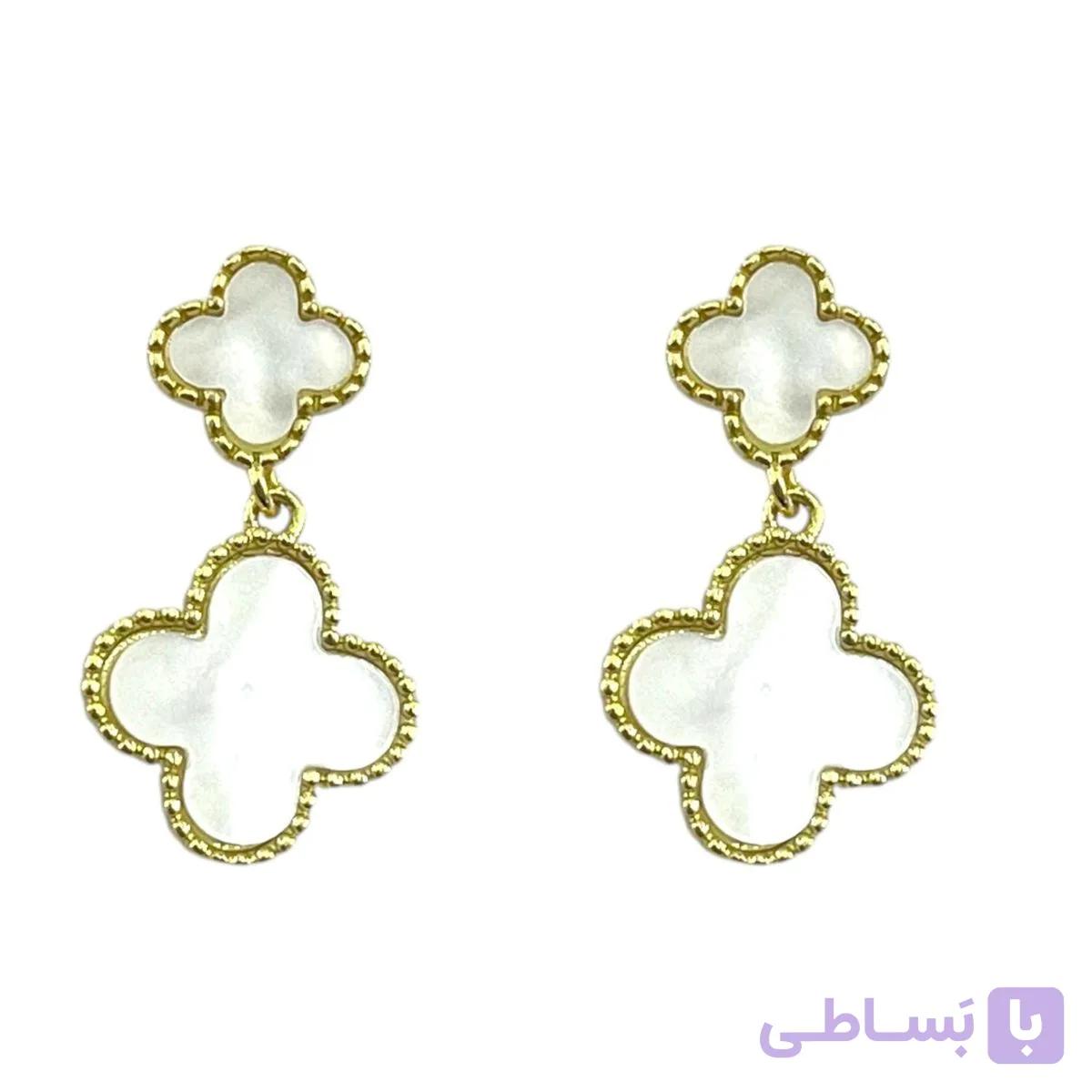 گوشواره زنانه مدل ونکلیف کد E6458 — تصویر 1