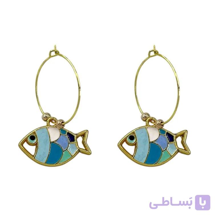 گوشواره زنانه مدل ماهی کد E6518 — تصویر 1