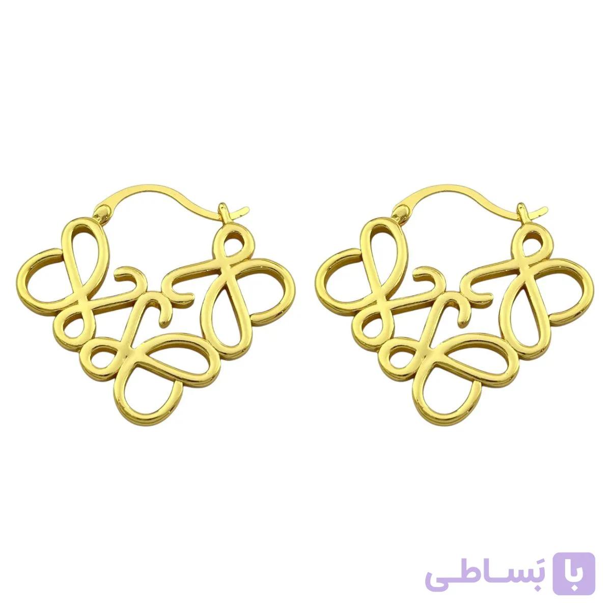 گوشواره زنانه مدل لووه کلیپسی کد E5649 — تصویر 1