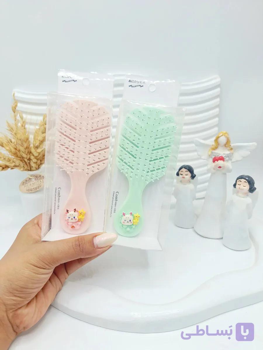 برس بچگانه فانتزی استیکر دار گوگولی برند AISHU کد 1504 — تصویر 1
