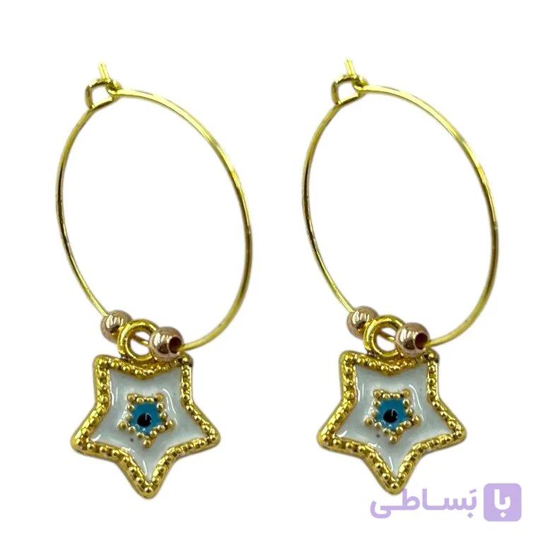 گوشواره زنانه مدل ماهی کد E6527 — تصویر 1