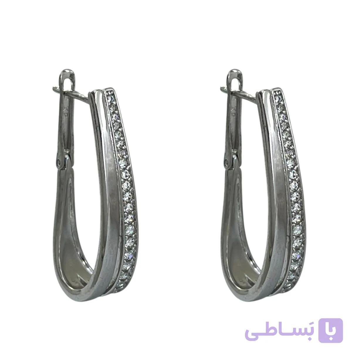 گوشواره زنانه ژوپینگ مدل جواهری کد E6274 — تصویر 1