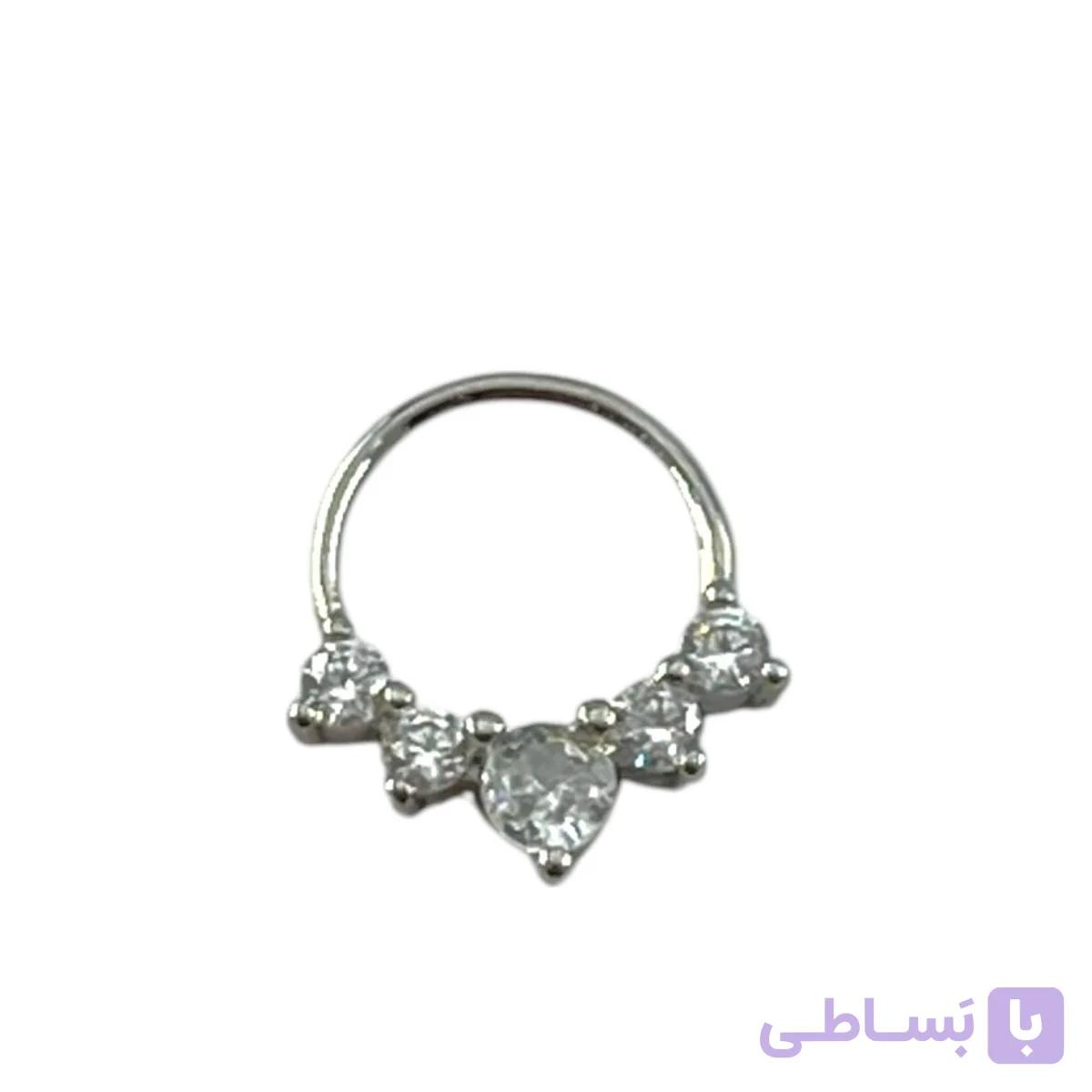 پیرسینگ گوش زنانه مدل نگین جواهری کد P4913 — تصویر 1