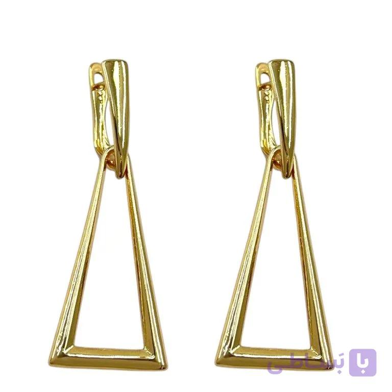 گوشواره زنانه ژوپینگ مدل مثلث کد E6558 — تصویر 1