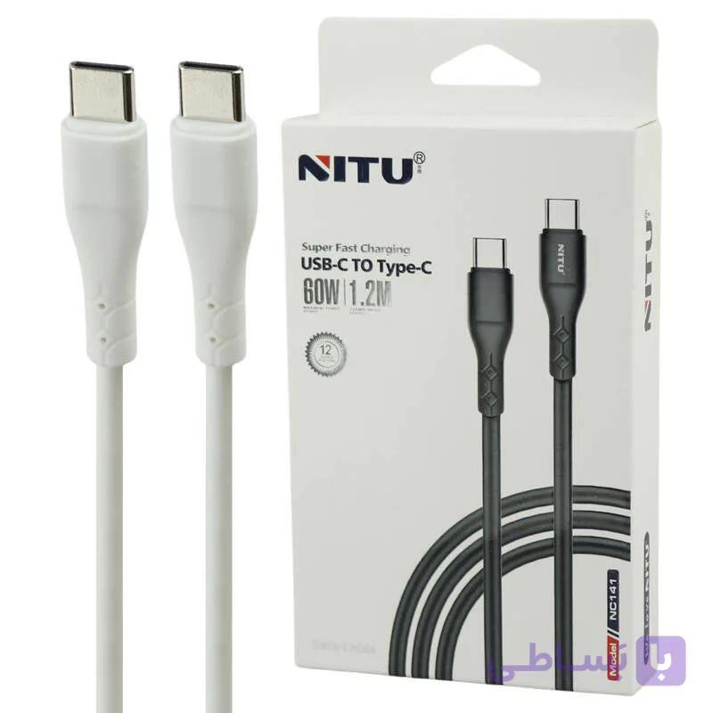 کابل تایپ سی به تایپ سی نیتو مدل NITU NC141 USB-C TO TYPE-C — تصویر 1