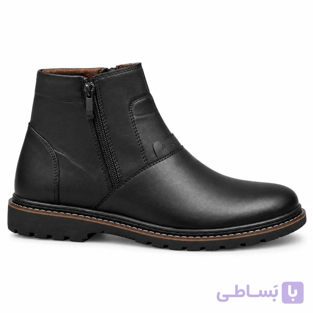 نیم بوت مردانه دو طرف زیپ مدل مسکو — تصویر 1