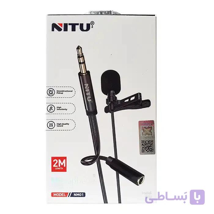 میکروفون یقه ای با جک 3.5 نیتو مدل NITU NM01 MICROPHONE 2M — تصویر 1