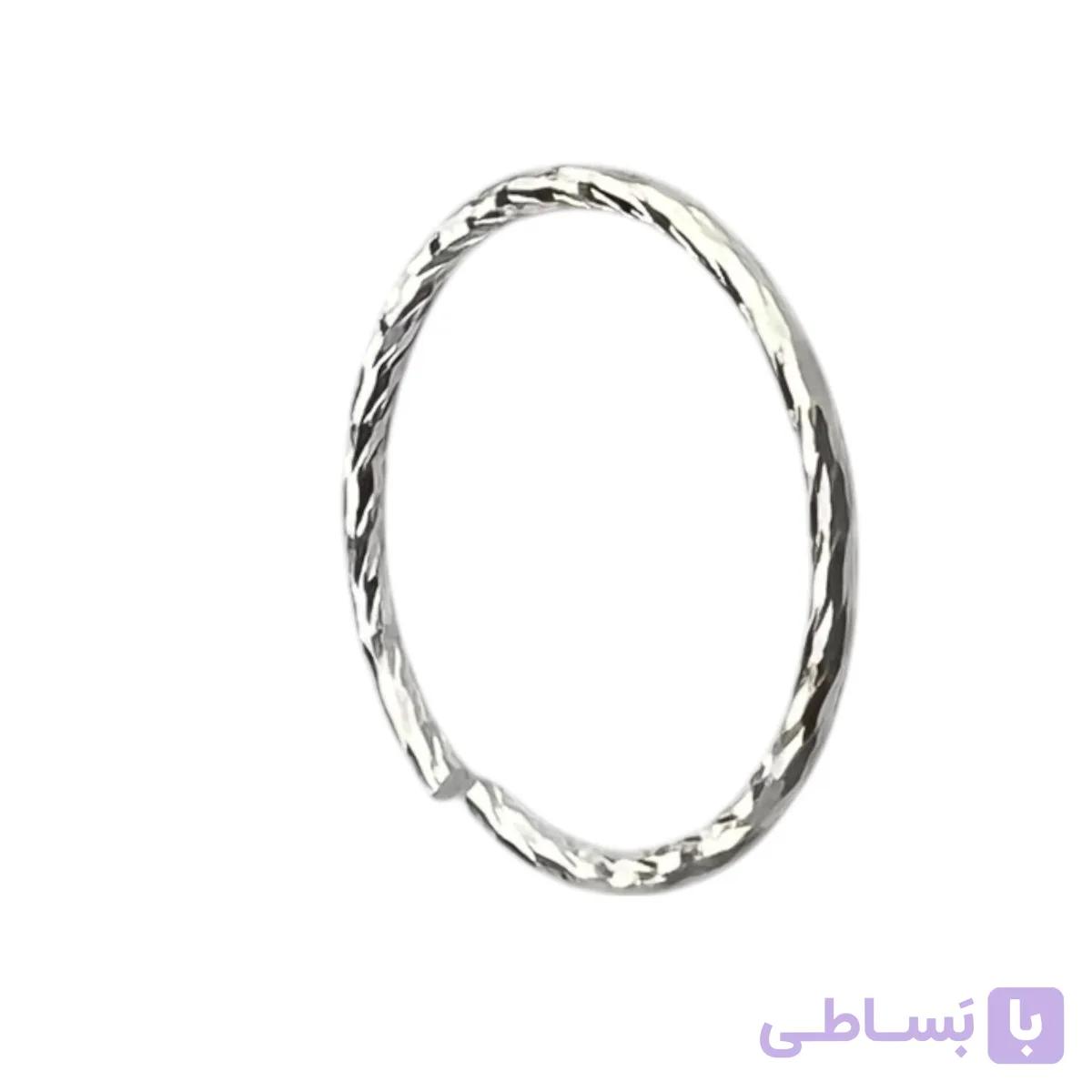 پیرسینگ بینی زنانه نقره مدل حلقه ای کد P4811 — تصویر 1