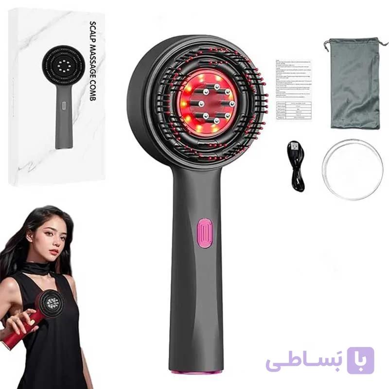 شانه ماساژور اسکالپ سر و روغن تراپی یه همراه مخزن — تصویر 1