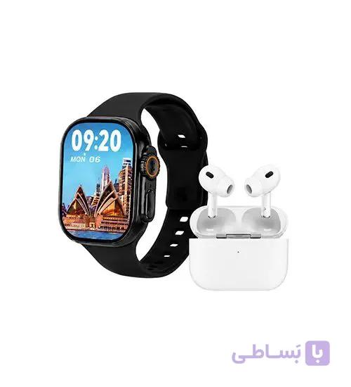 پک ساعت هوشمند و ایرپاد KW95 Ultra3 مدل 51072