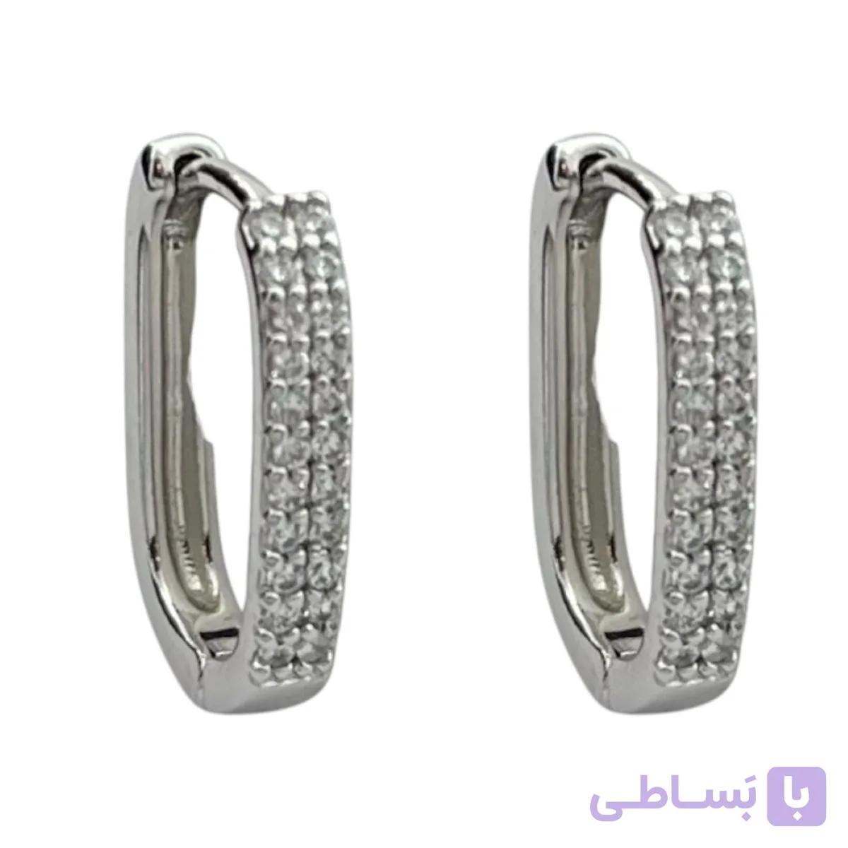گوشواره زنانه ژوپینگ مدل جواهری کد E5941 — تصویر 1