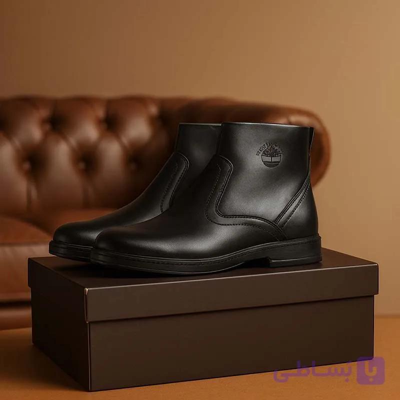 نیم بوت مردانه مشکی مدل Rad — تصویر 1