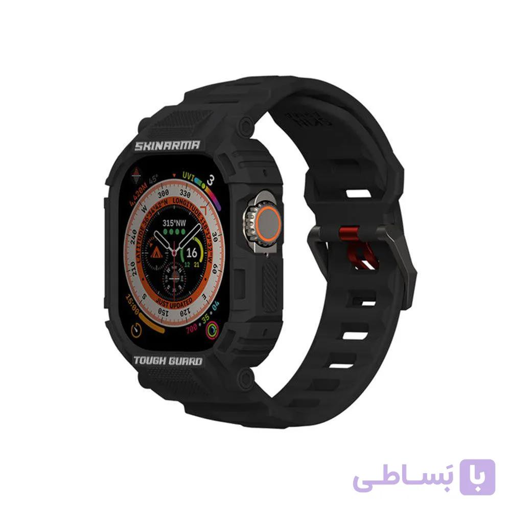 بند و کاور اپل واچ اولترا 49mm مدل Skinarma Mecha 2in1 — تصویر 1