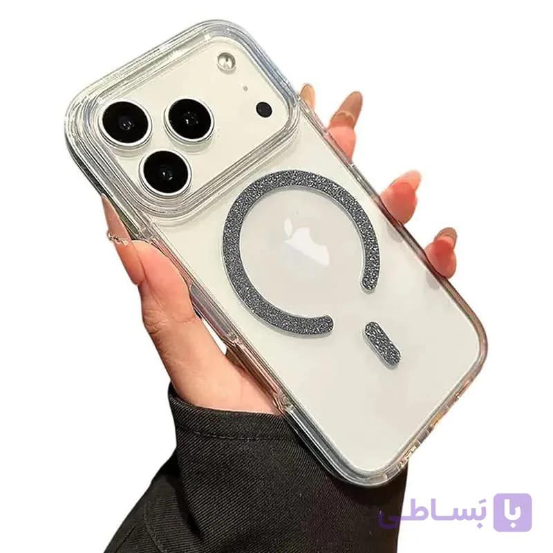 کاور مگسیف اکلیلی مناسب آیفون 17 پرو مکس مدل SHINE — تصویر 1