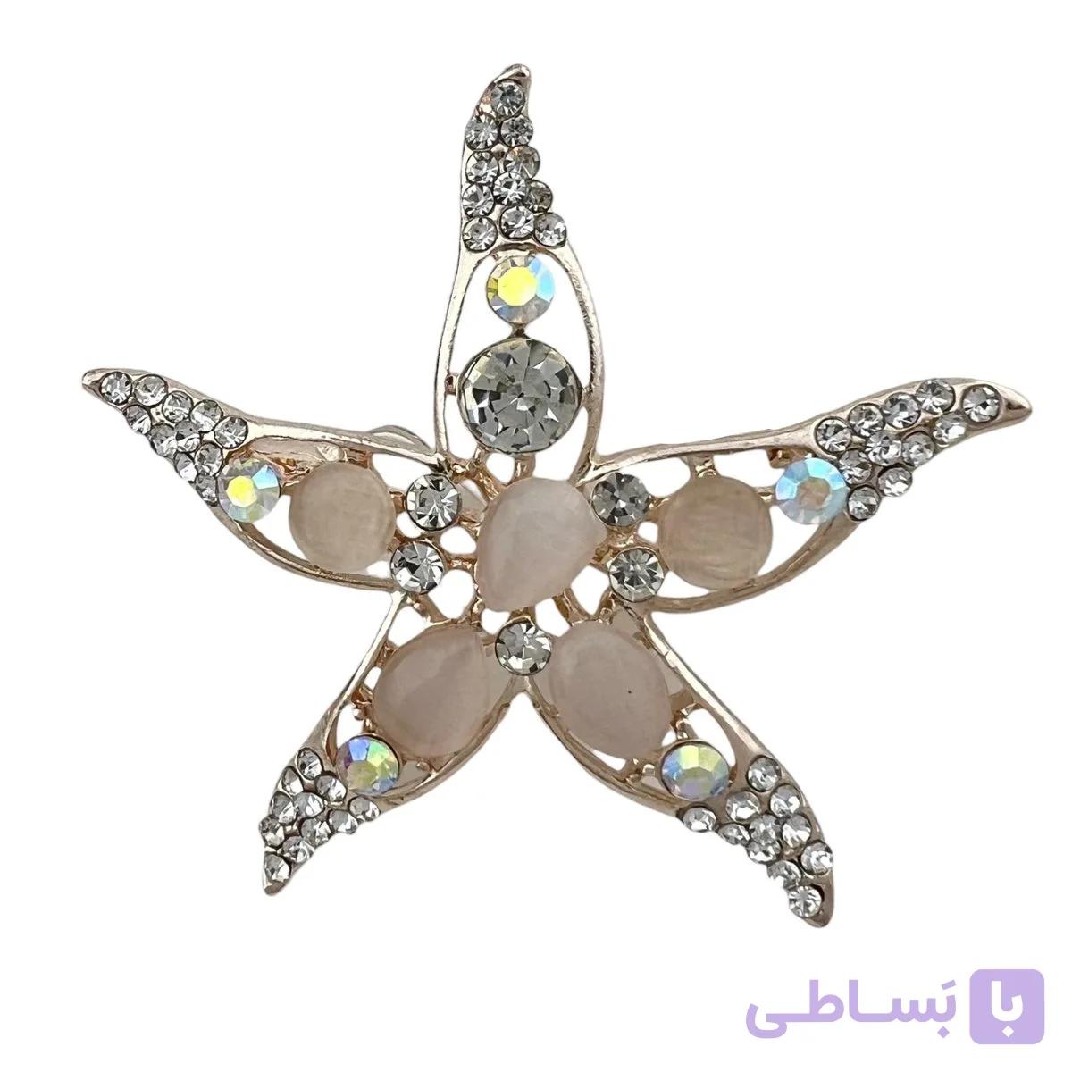 گل سینه زنانه مدل ستاره کد G4065 — تصویر 1
