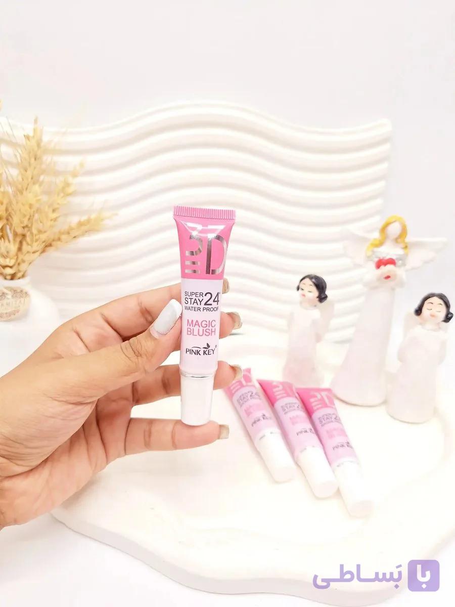 رژ گونه جادویی تیوپی سه بعدی 24 ساعته پینک کی کد 7797 — تصویر 1