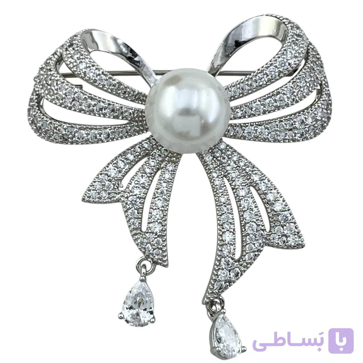 گل سینه زنانه ژوپینگ مدل پاپیون کد G4180 — تصویر 1