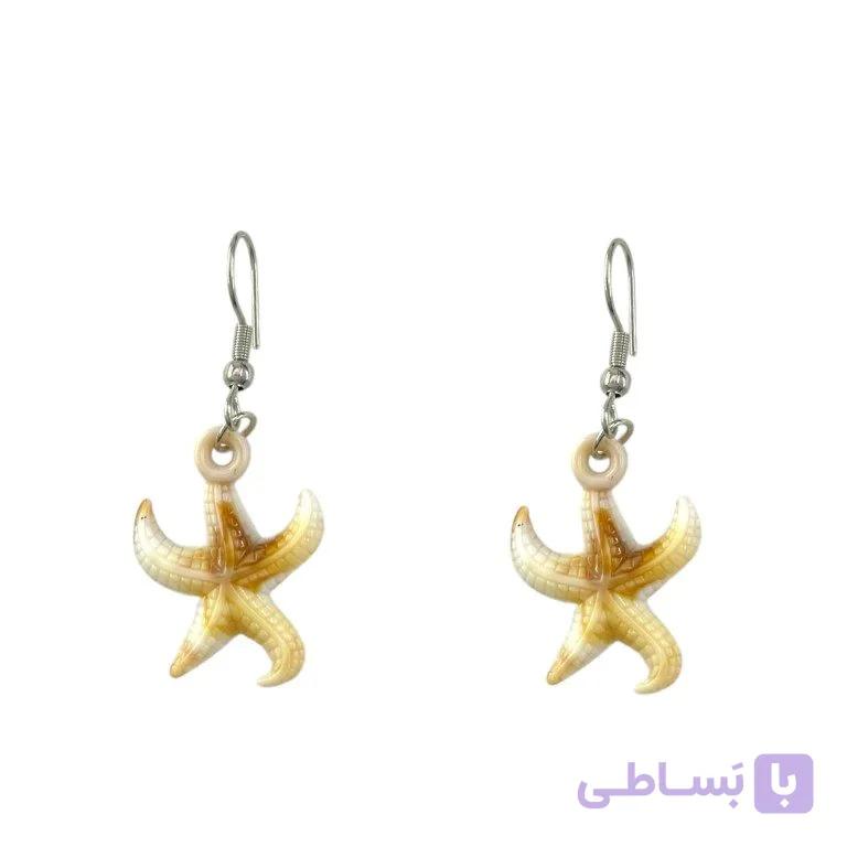 گوشواره زنانه مدل ستاره دریایی کد E6543 — تصویر 1
