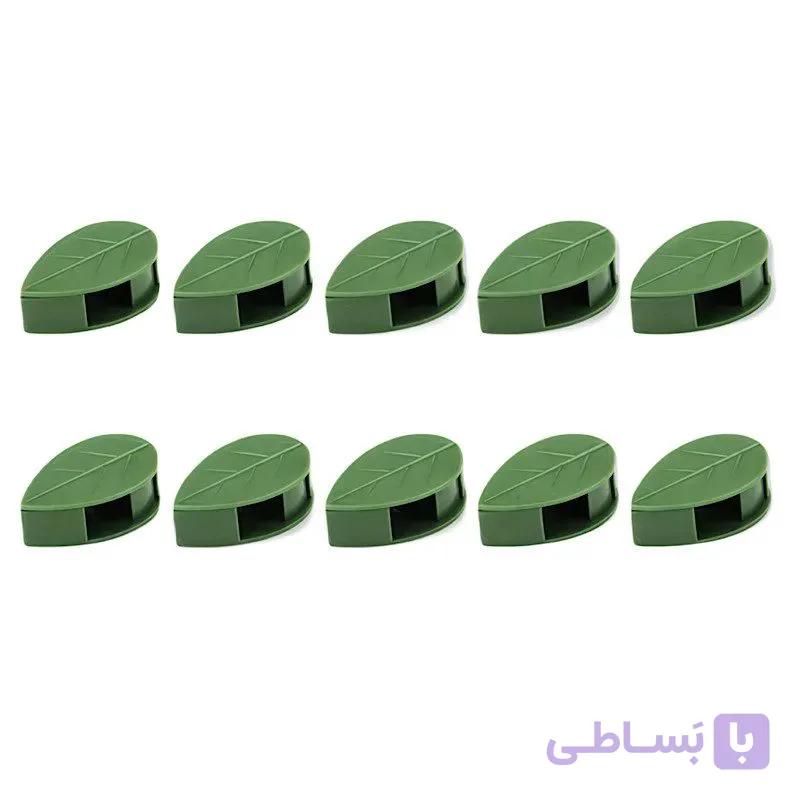 هولدر نگهدارنده گیاه طرح برگ بسته 10 عددی — تصویر 1