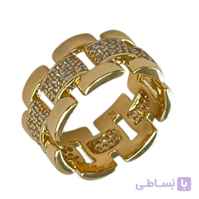 انگشتر زنانه ژوپینگ مدل جواهری کد R51898 — تصویر 1