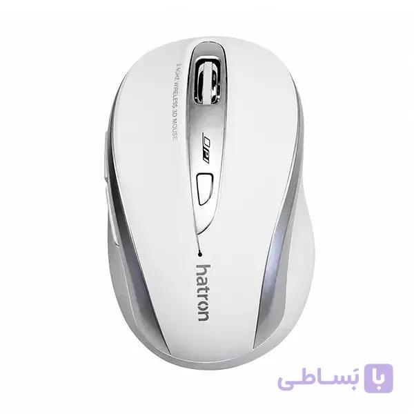 ماوس بی سیم مدل HMW120SL برند هترون(Hatron) رنگ سفید — تصویر 1
