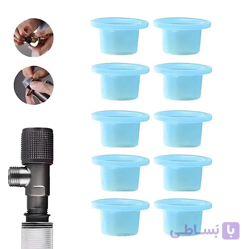 واشر آب بندی سیلیکونی اتصالات آب بسته 10 عددی — تصویر 1