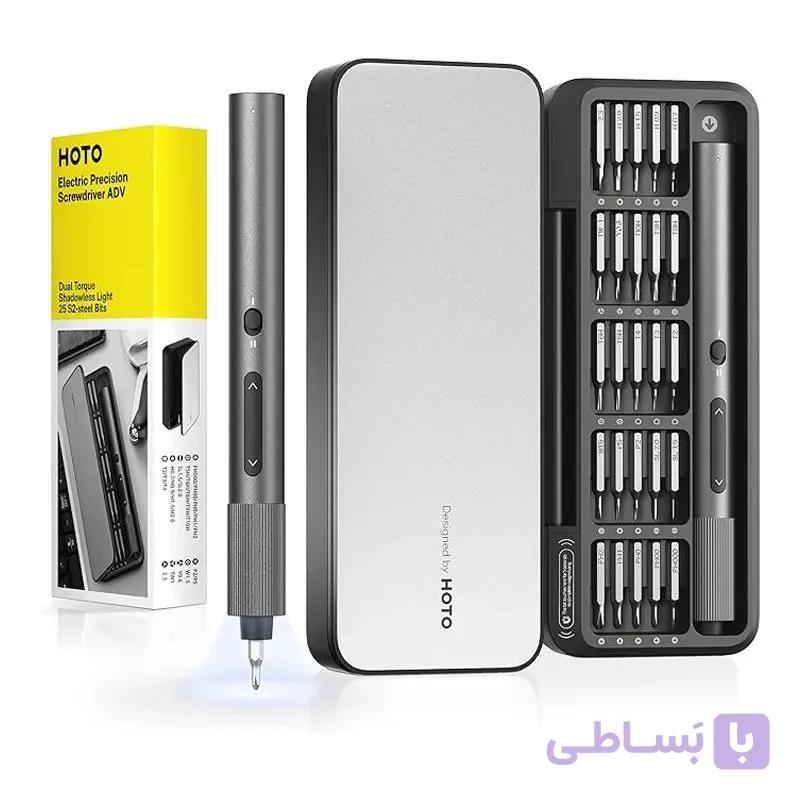 پیچ‌گوشتی شارژی هوتو مدل HOTO 25-in-1 ADV Mini Electric Screwdriver Set — تصویر 1