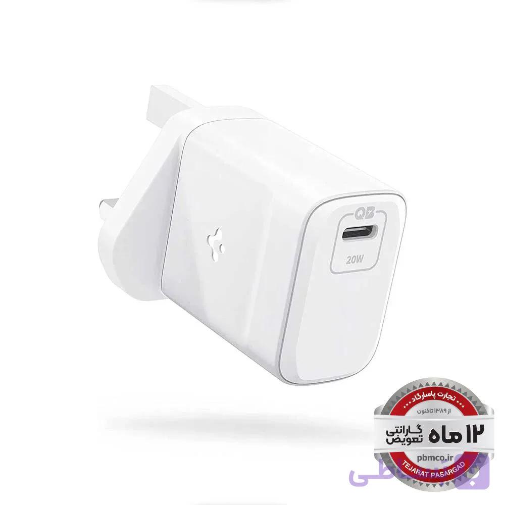 شارژر دیواری 20وات اسپیگن مدل PowerArc ArcStation Wall Charger PE2011 — تصویر 1