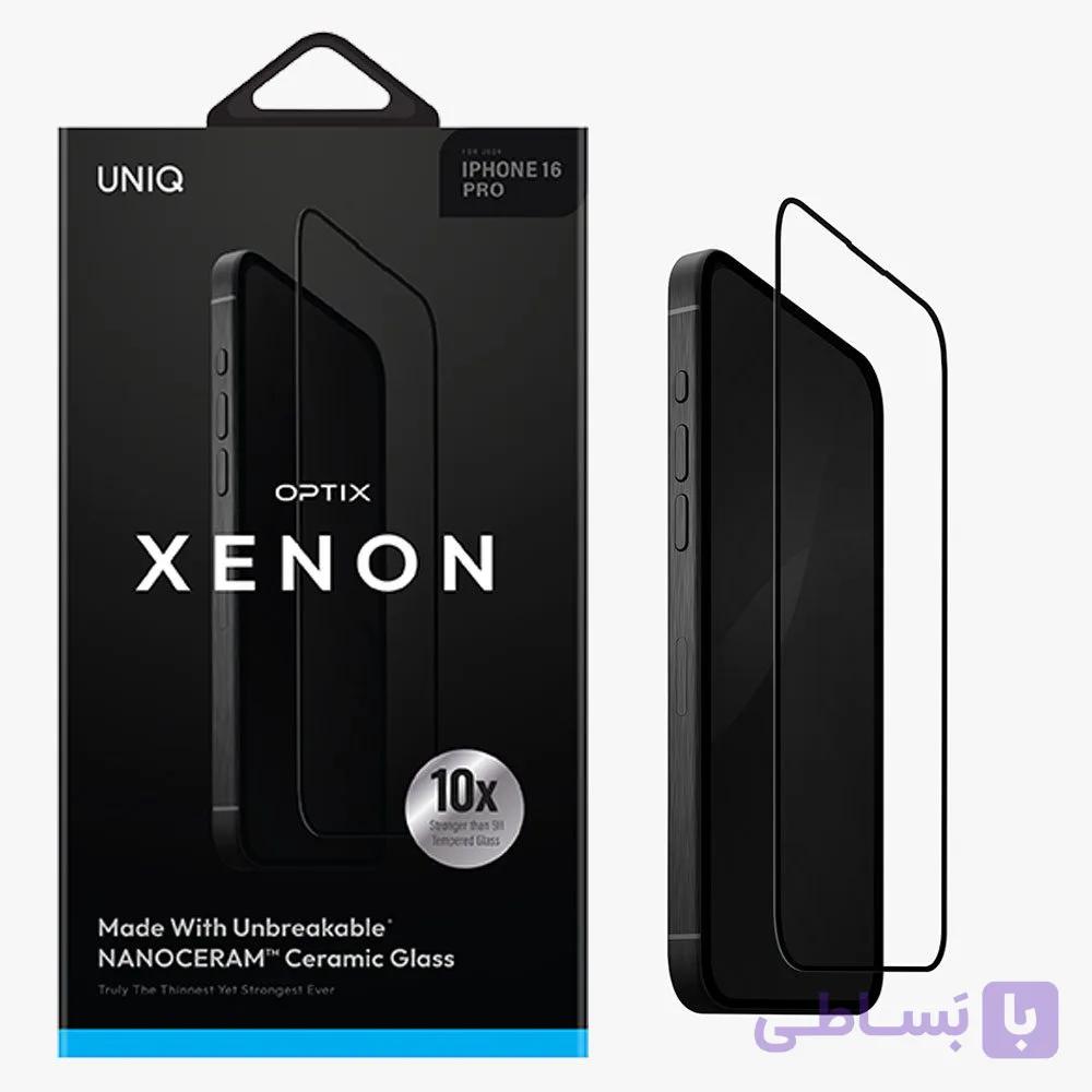 محافظ صفحه نانوسرام یونیک UNIQ Optix Xenon iPhone 16 pro — تصویر 1