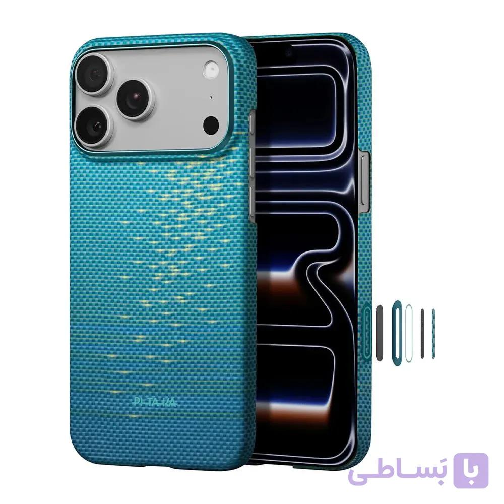 قاب آیفون ۱۷ پرو مکس PITAKA Ultra Slim Lucid Blue — تصویر 1