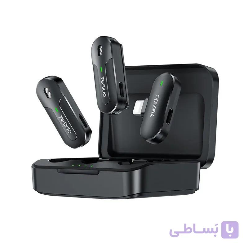 میکروفون یقه ای بیسیم هوشمند یسیدو YESIDO KR16 با درگاه لایتنینگ — تصویر 1