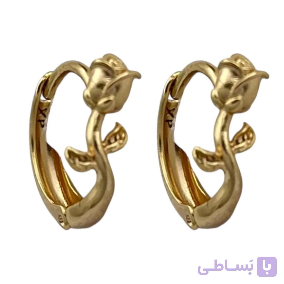 گوشواره زنانه ژوپینگ مدل گل رز کد E5975 — تصویر 1