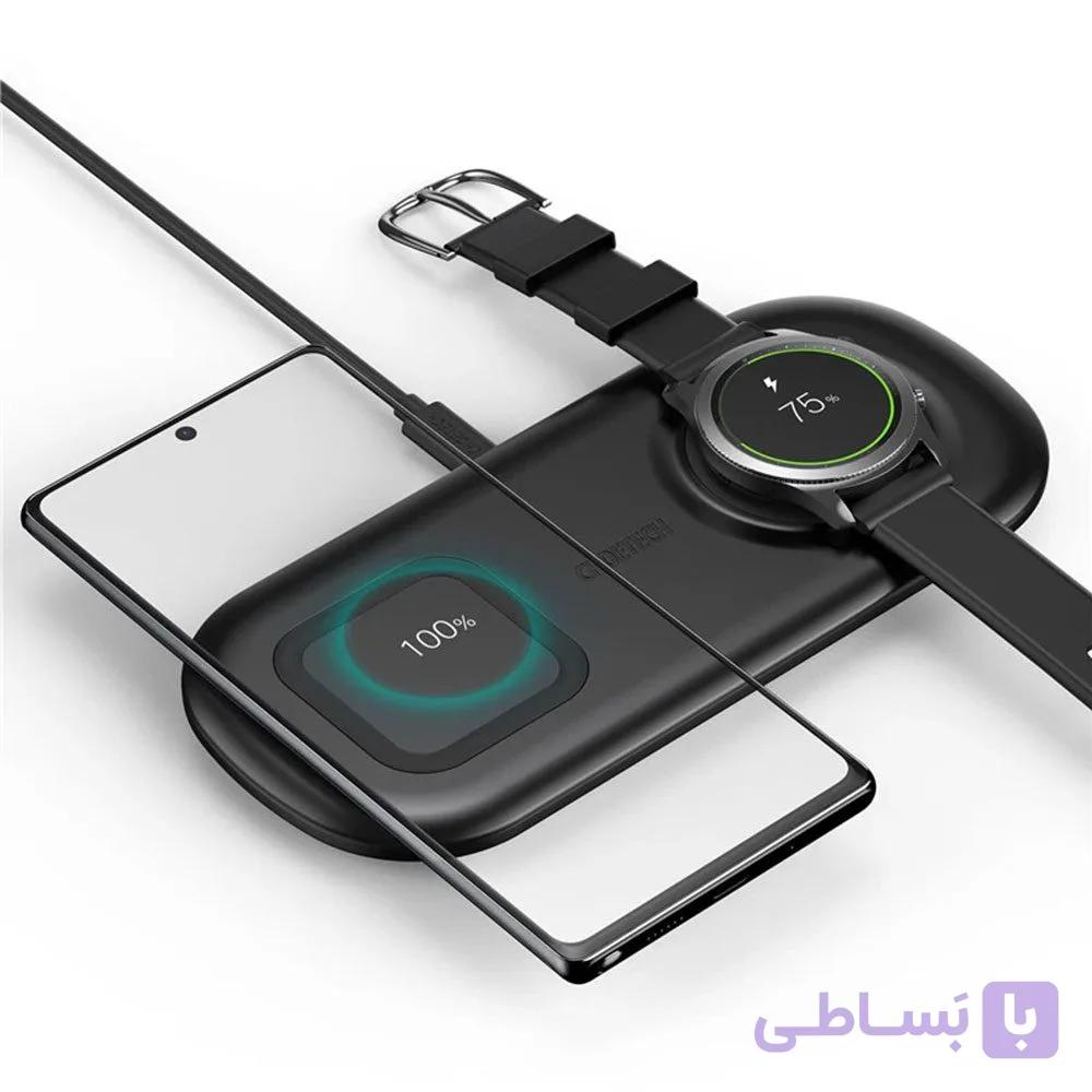 شارژر بی‌سیم سامسونگ چویتک Choetech T570 2-in-1 — تصویر 1