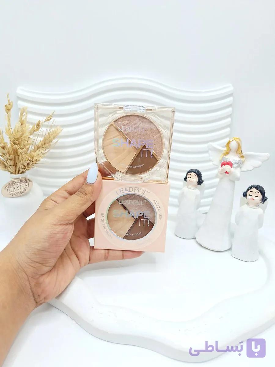 پالت کانتور و هایلایتر لید فیس LEADFACE سه‌رنگ مدل Shape It کد FA006 — تصویر 1