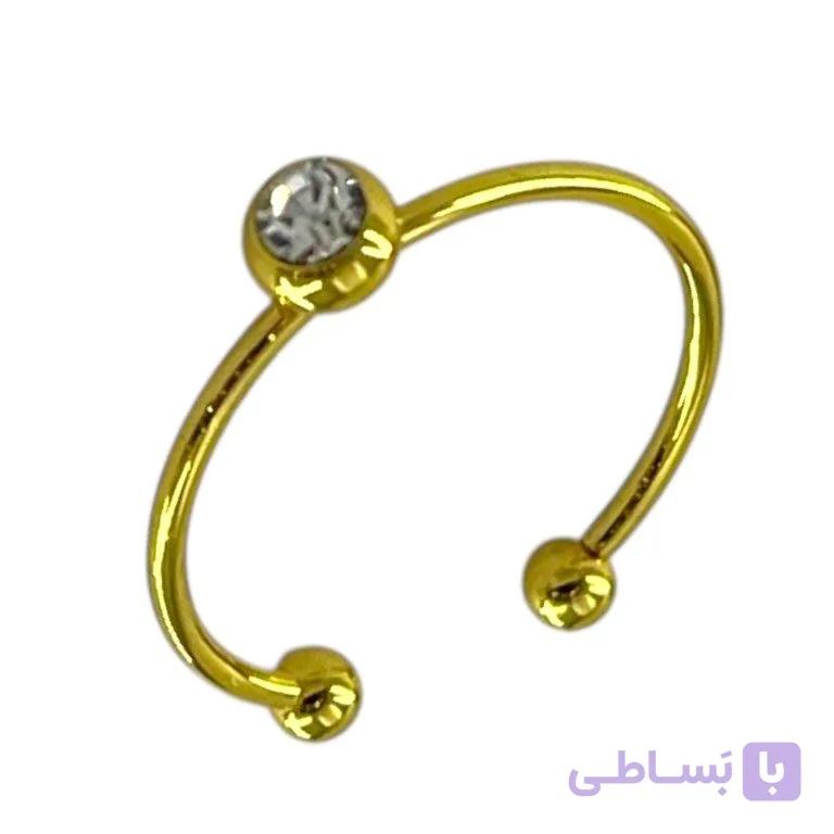 انگشتر پا و بند انگشتی زنانه مدل نگین دار  کد A4597 — تصویر 1